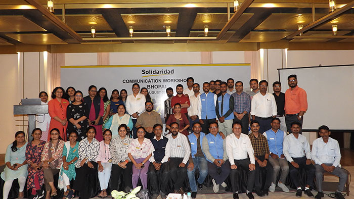 Communication workshop for the team of Madhya Pradesh and Rajasthan