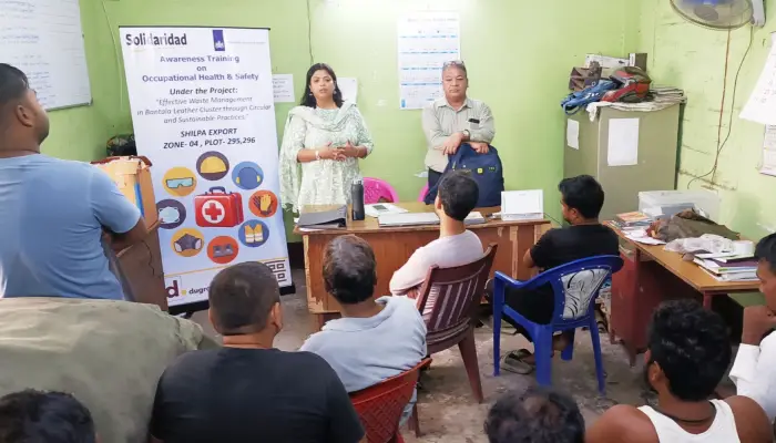 Health and Safety Workshop in Bantala Leather Cluster, Kolkata, Takes Stock of Working Environment in Tanneries